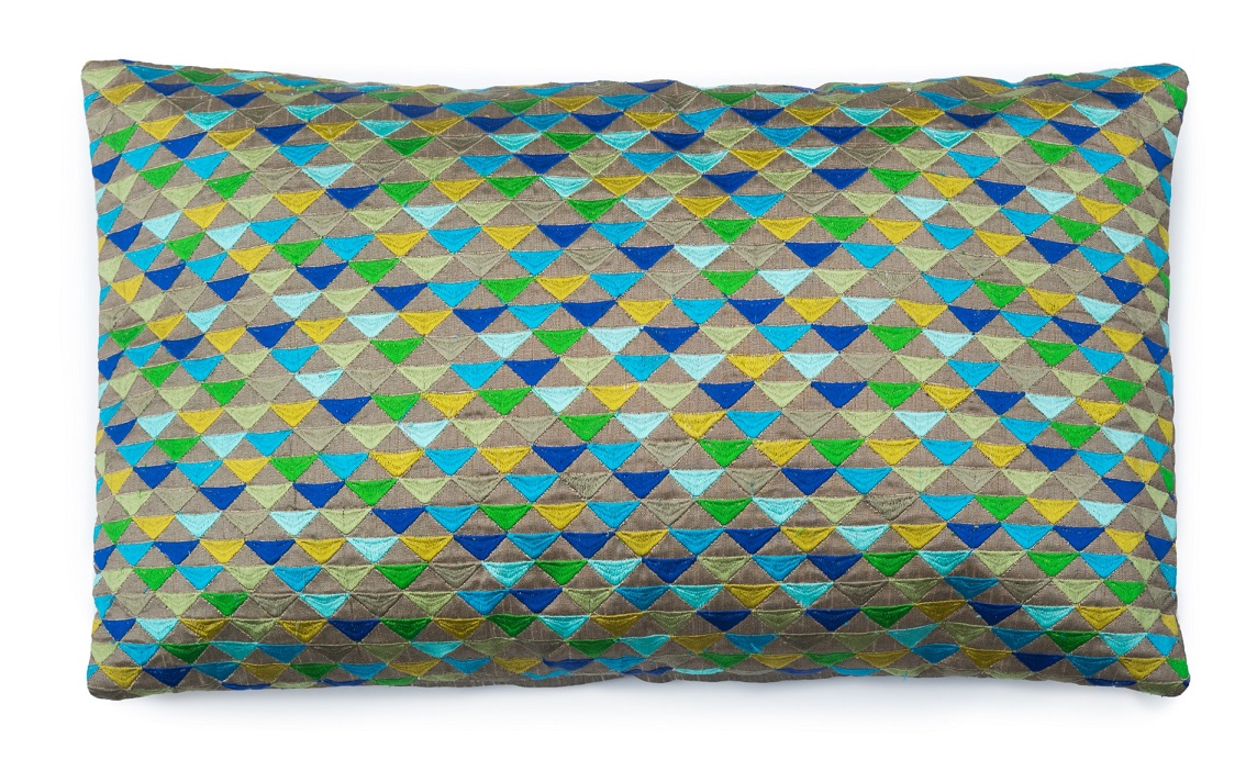 COCTAIL_EM подушка декоративная 30/50, вышивка, 85% вискоза, 15% шелк Blanc des Vosges Santreyd 