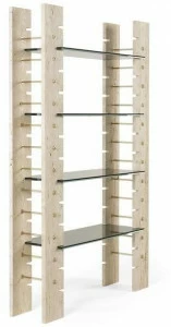 Gianfranco Ferré Home Книжный шкаф из травертина и стекла Fitzroy