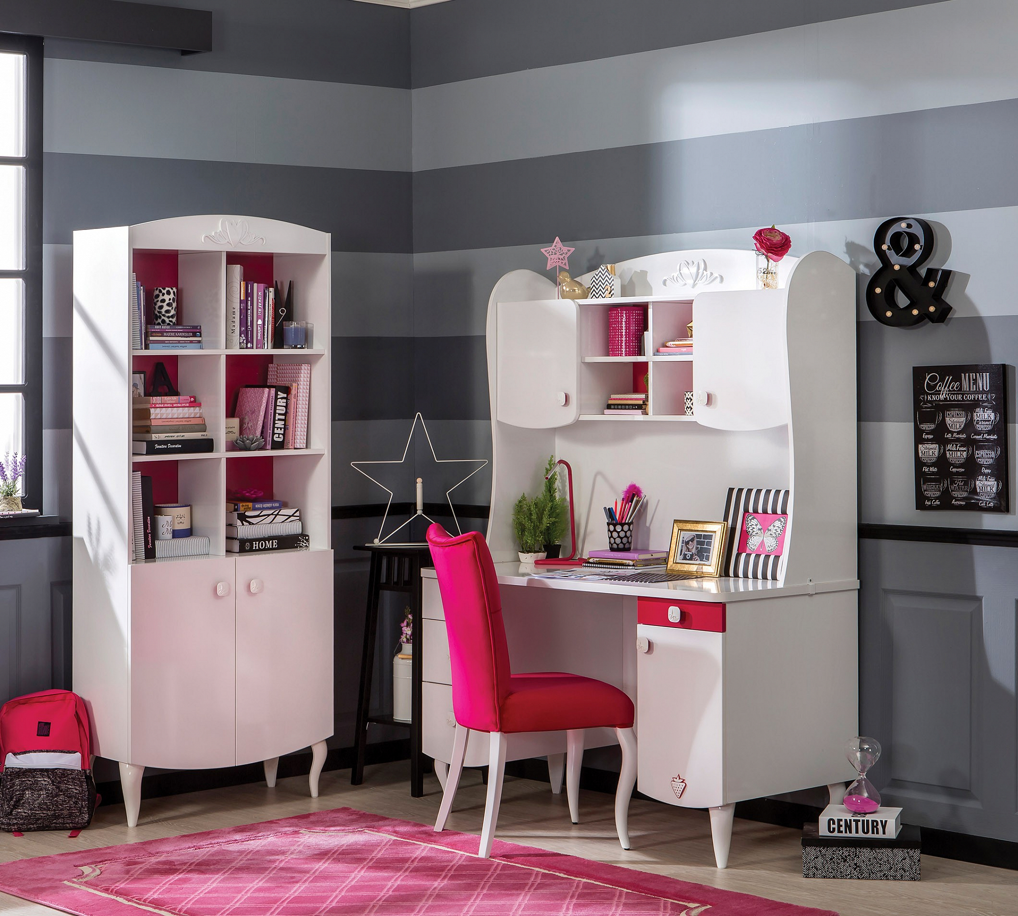 Стеллаж для книг белый с дверцами Yakut CILEK YAKUT 00-3832200 Белый Santreyd  - Вид №1