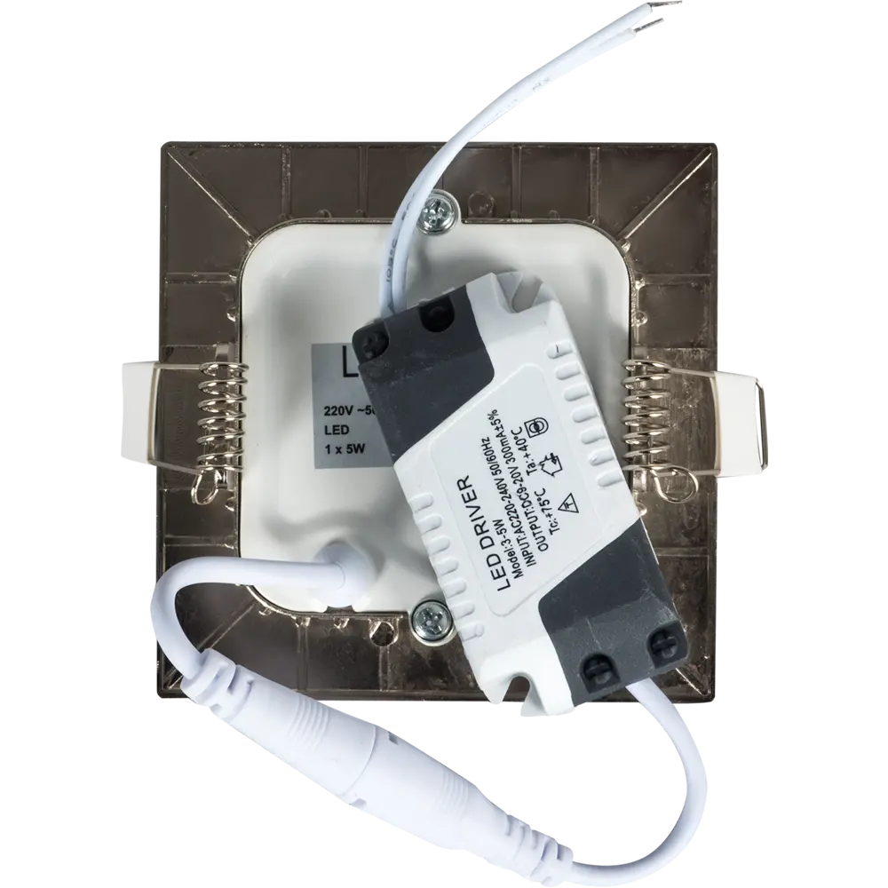 Светильник встраиваемый светодиодный квадратный DLUS LED5W 5 Вт цвет никель 82026275 STLM-2002725 LUMIN ARTE  - Вид №5