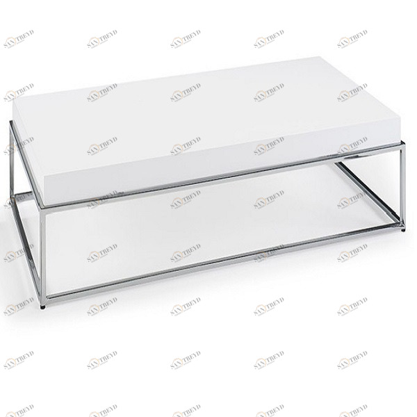 Журнальный столик белый с каркасом хром TC3805AA от Angel Cerda ANGEL CERDA  147472 Белый 