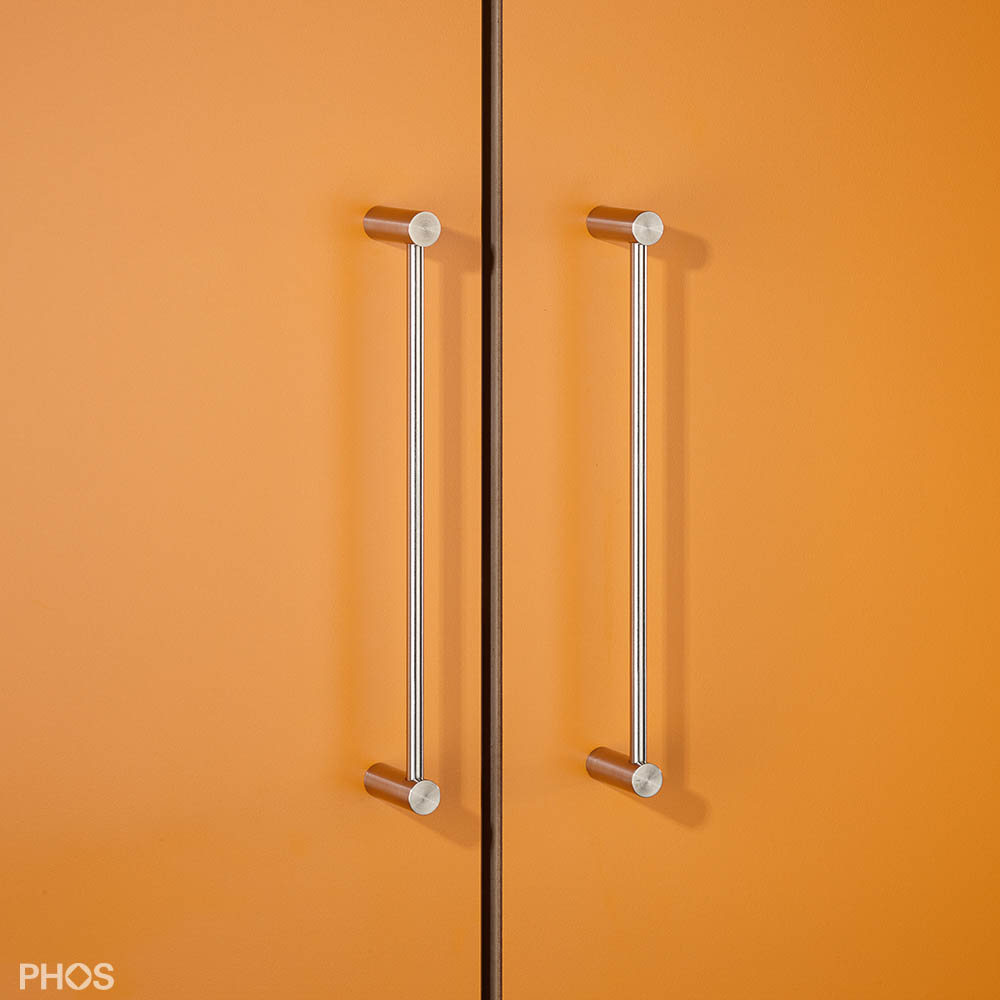 BG6-288E Изогнутая рукоятка с концевыми скобами, рукоятка ø6 мм, длина 28,8 см. PHOS  - Вид №1