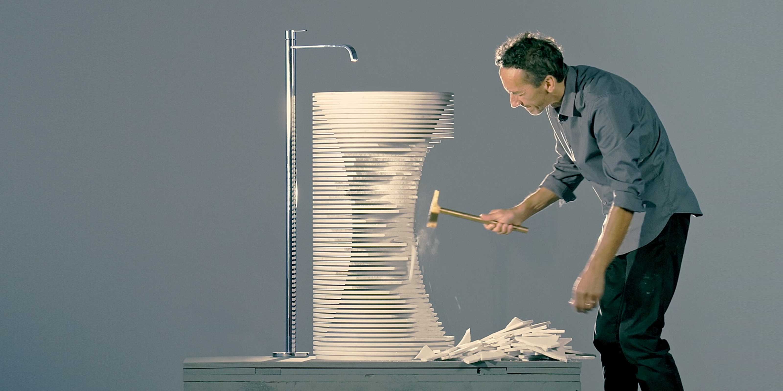 Introverso Напольная раковина стоящая прямоугольная Antoniolupi  - Вид №13