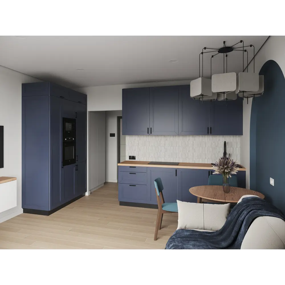 Фасад для кухни KONSENSA Котлас синий 40×26 см с геометрической филёнкой 89409646 STLM-1581002 - Вид №6