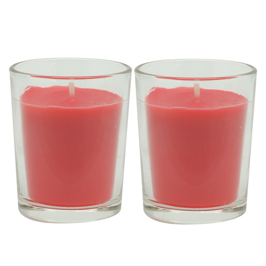 VV002RRAA Набор из 2 ароматических свечей красные фрукты 20 ч Ambientair  - Вид №1