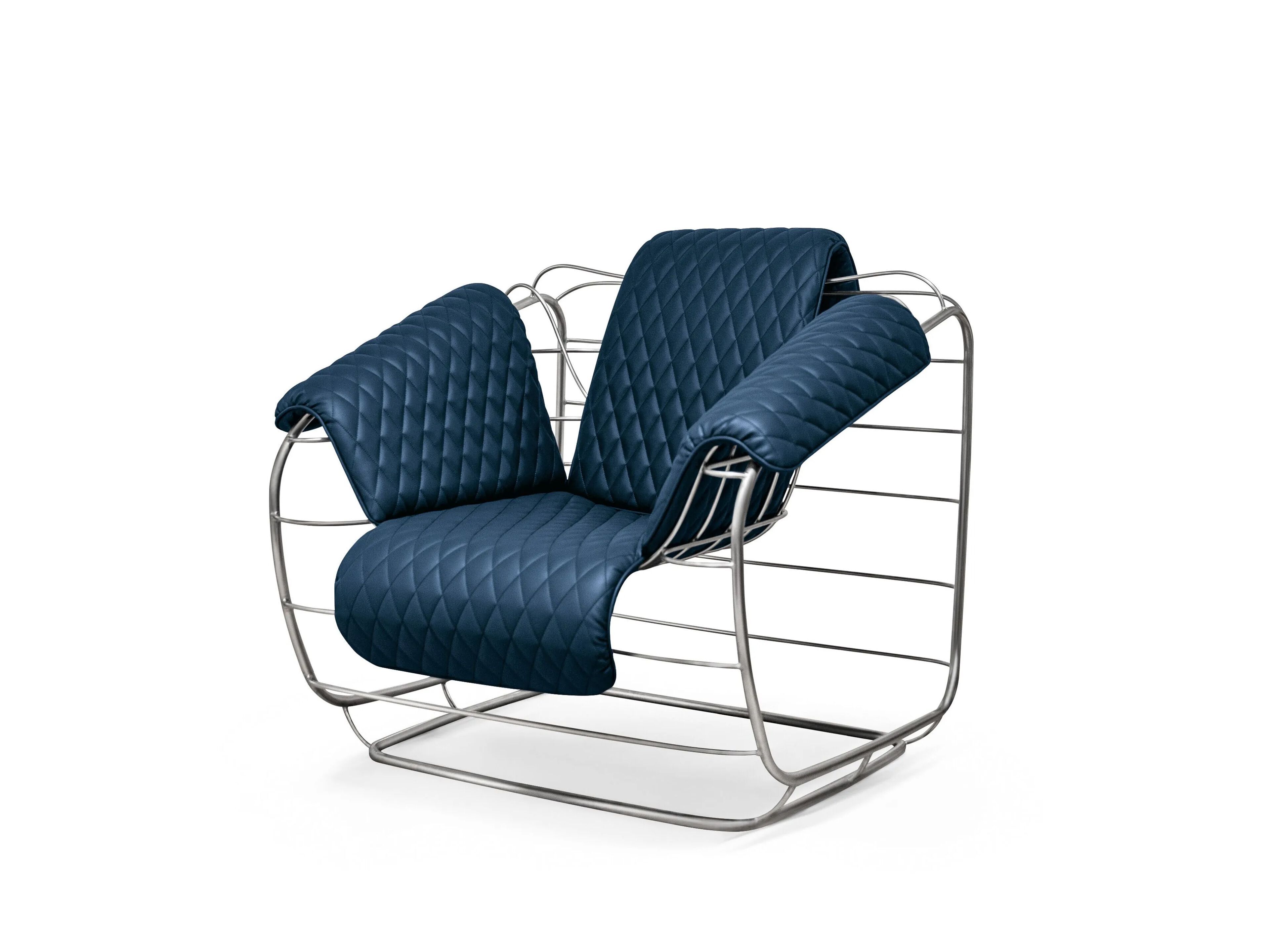 Кожаный стул с металлическим каркасом Cantori SAMIRA ARCH-00134039 - Вид №4