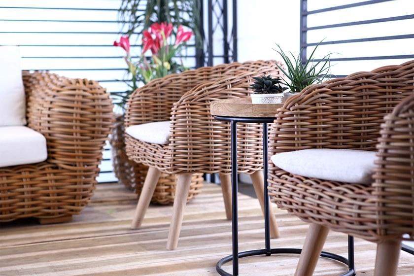 cbdesign Садовое кресло из синтетического волокна с подлокотниками Aruba N301n4 - Вид №2