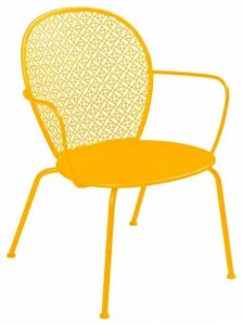 Fermob Садовое кресло из стали с подлокотниками Lorette 5713