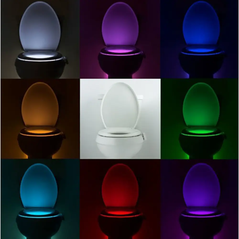 Подсветка унитаза RGB с датчиком движения 3хААА TDM ELECTRIC STLM-2133454