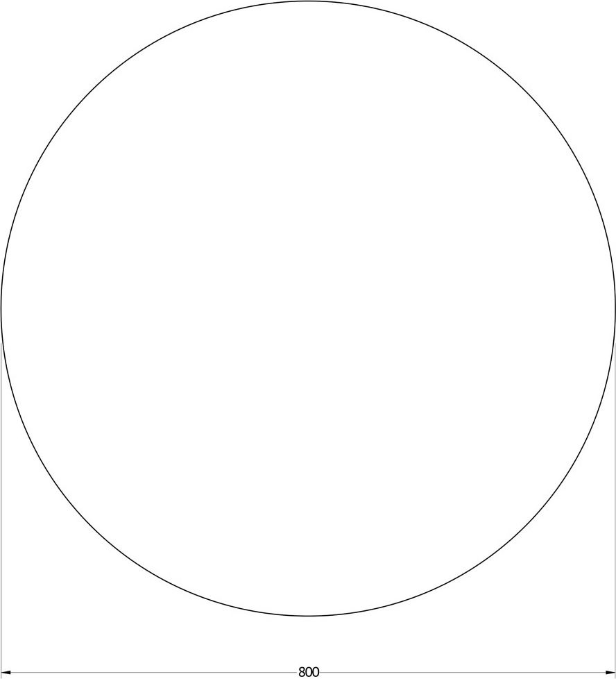 BY 2545 Зеркало с LED-подсветкой 21 W EVOFORM Ledshine - Вид №1