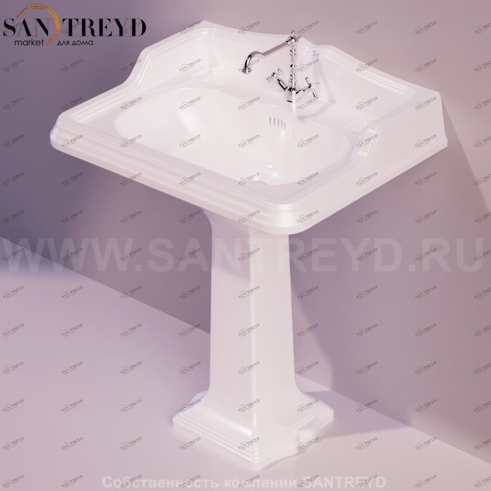 AR805BIANCO Пьедестал для раковины прямоугольная Simas Arcade