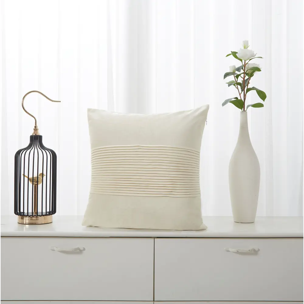 Подушка Модена 45x45 см цвет экрю СТОЛИЦА ТЕКСТИЛЯ STLM-2126517 - Вид №4