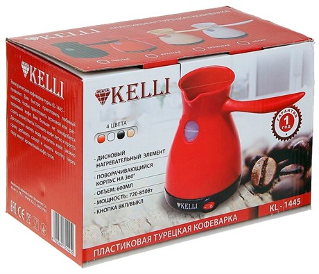 5359644 Электрическая турка Kelli KL-1445 красный STDN-0092306 - Вид №3