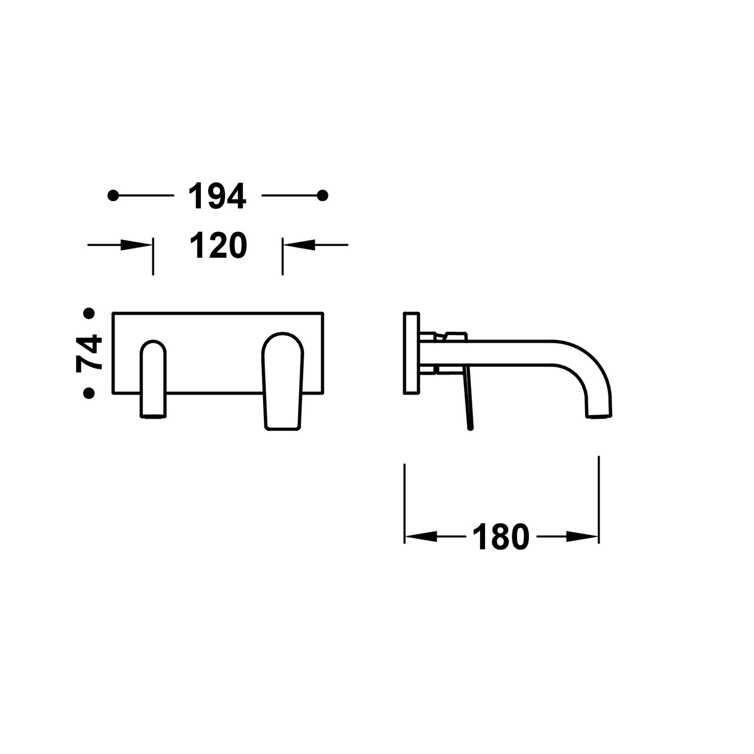 ПРОЕКТ-Видимая часть TRES для корпуса встраиваемой раковины-21130031OM TRES Project - Вид №1
