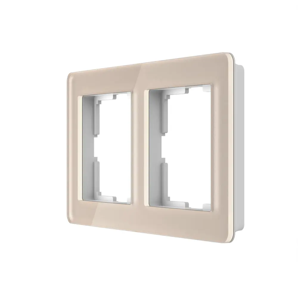 Рамка Werkel Acrylic для розеток в стиле парящего дизайна цвет Айвори 86884242 STLM-0072322 - Вид №1