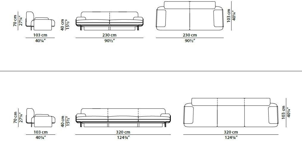 BAXTER Кожаный диван Bardot sun-id-1435955 - Вид №4