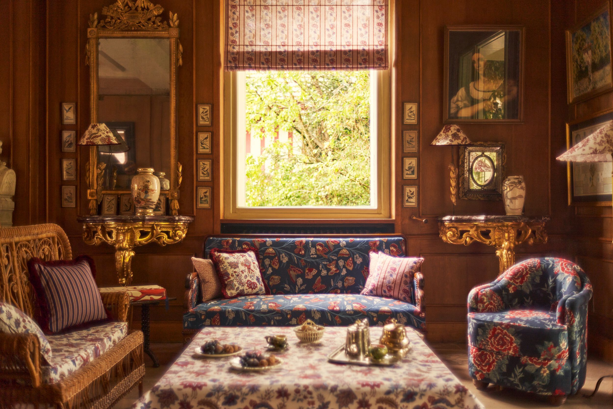 Хлопчатобумажная ткань с цветочным рисунком LELIEVRE Quenin-Belle Époque ARCH-00055227 - Вид №5