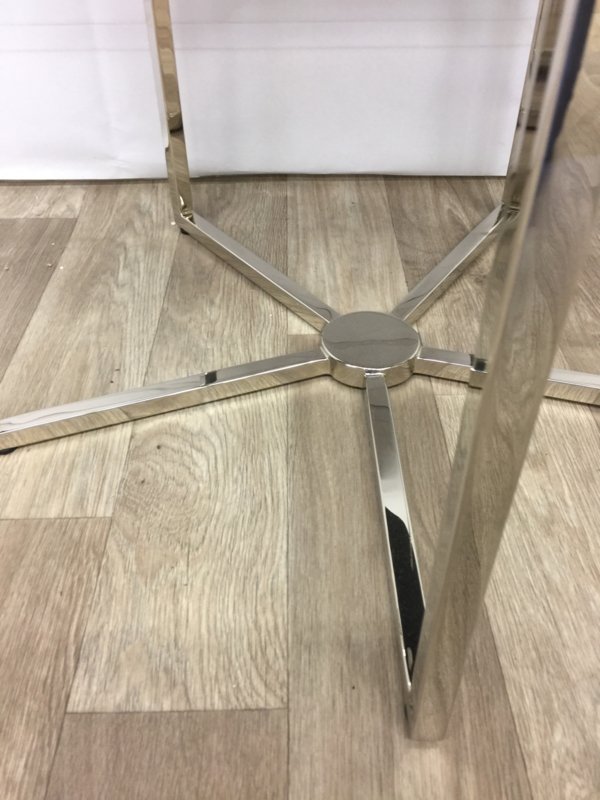 Приставной столик круглый черный Pompidou от Eichholtz EICHHOLTZ  242526 Хром;черный  - Вид №8