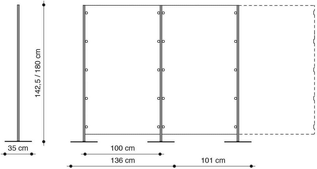 Caimi Brevetti Перегородка-перегородка из поликарбоната Caimi safe design sun-id-1389856 - Вид №7