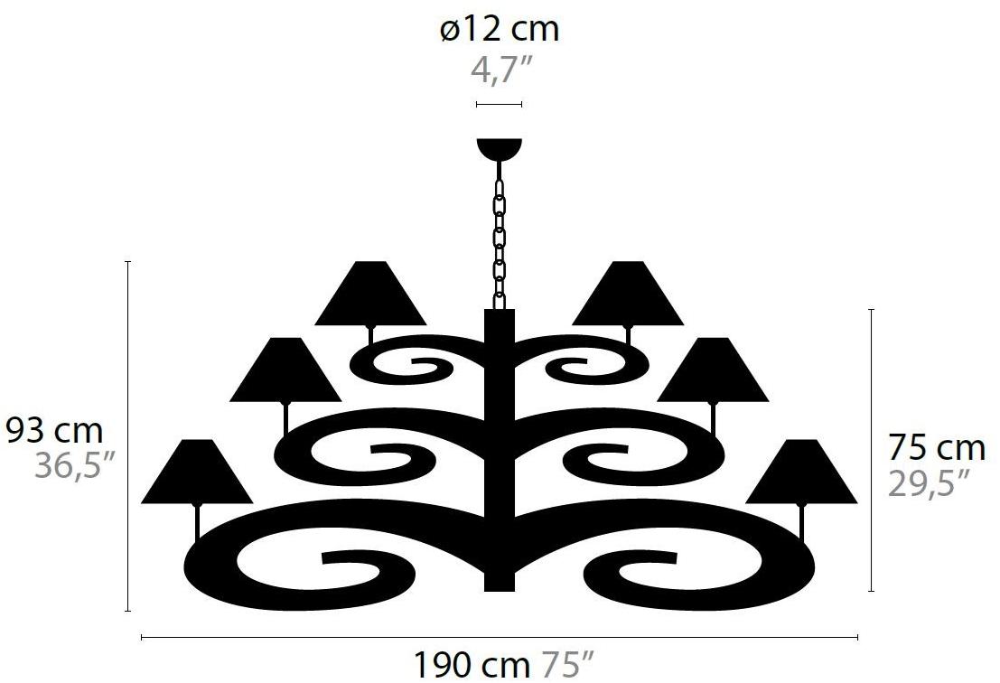 ILFARI Подвесной светильник из металла Lazy sunday 11434/11435/11438 - Вид №19