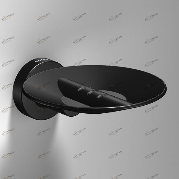 Sonia Мыльница металлическая закрытая настенная Tecno Project Черный 166251