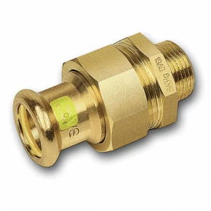 111343542 SANHA 11343G пресс-фитинг газ, бронза, сгон самоуплот. ВПр-НР 54x2 мм