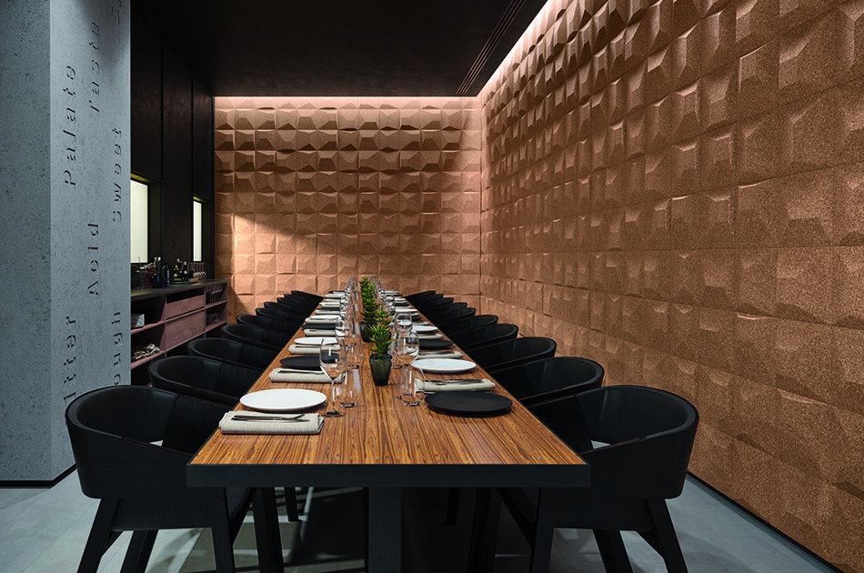 311 111 000 Пробковая 3D-плитка для стен Ramp GRANORTE 3DForms - Вид №2