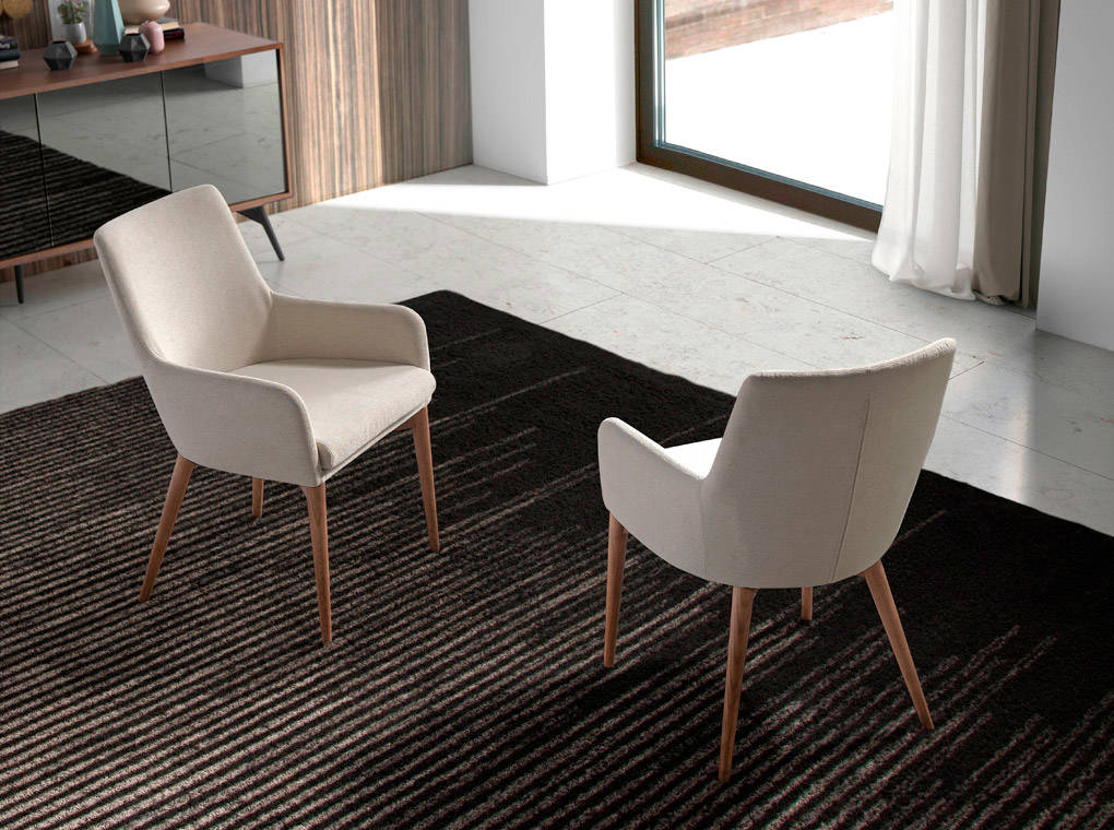 063584 Кресло кремовое Angel Cerda DC627-ARM  - Вид №2