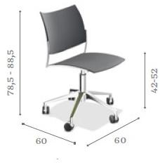 Casala Офисный стул с 5 спицами Cello 1298/00 - Вид №1