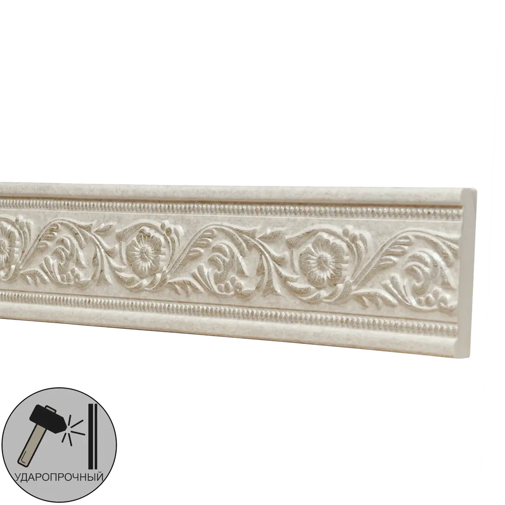 Молдинг настенный полистирол Decomaster 156-18D бежевый 11х50х2000 мм STLM-2207375