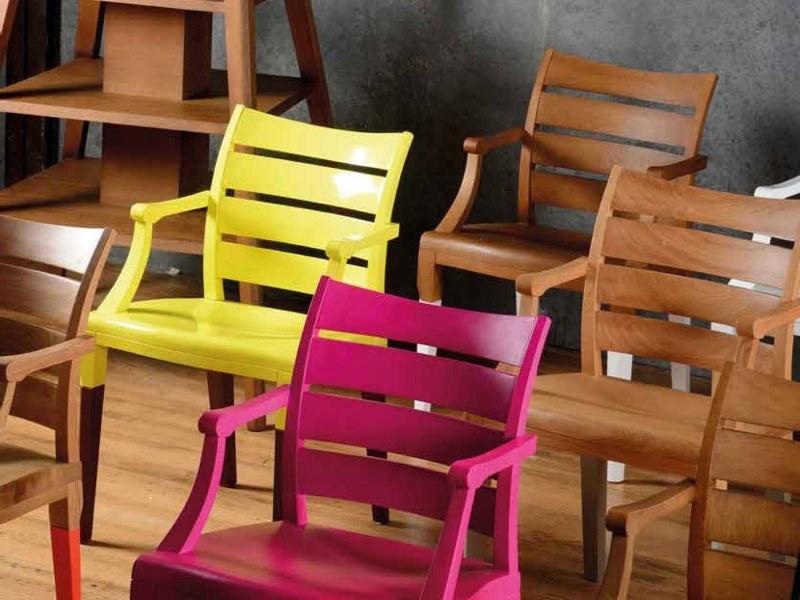 Cider Edition Деревянный стул с подлокотниками Numéro sun-id-1383906 - Вид №2