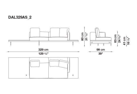 3-местный тканевый диван B&B Italia док ARCH-00033457 - Вид №61