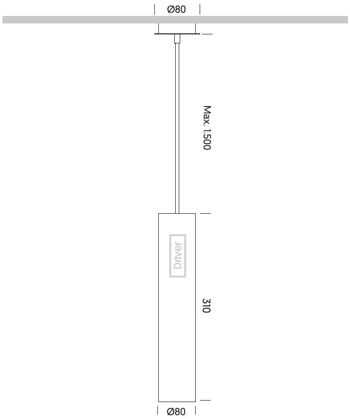 ONOK Lighting Металлический светодиодный подвесной светильник Tube sun-id-1422388 - Вид №4
