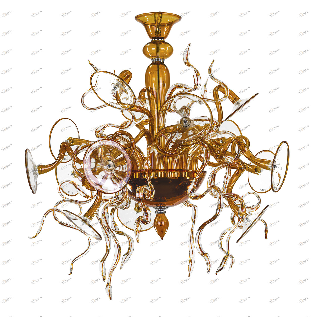 Подвесная люстра Lightstar Ricciolo 894153 LIGHTSTAR ДИЗАЙНЕРСКИЕ, RICCIOLO 057578 Коричневый 