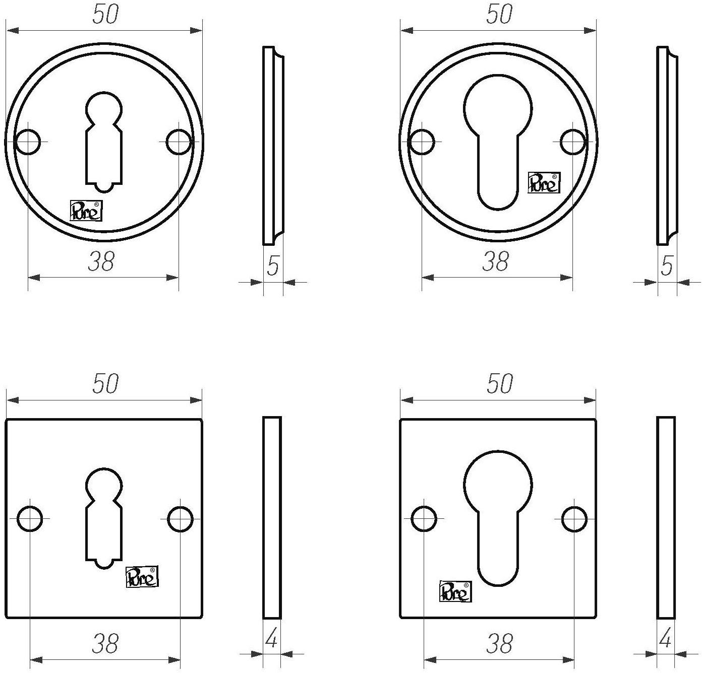 Dauby Квадратная насадка Pure® 7684 - Вид №1