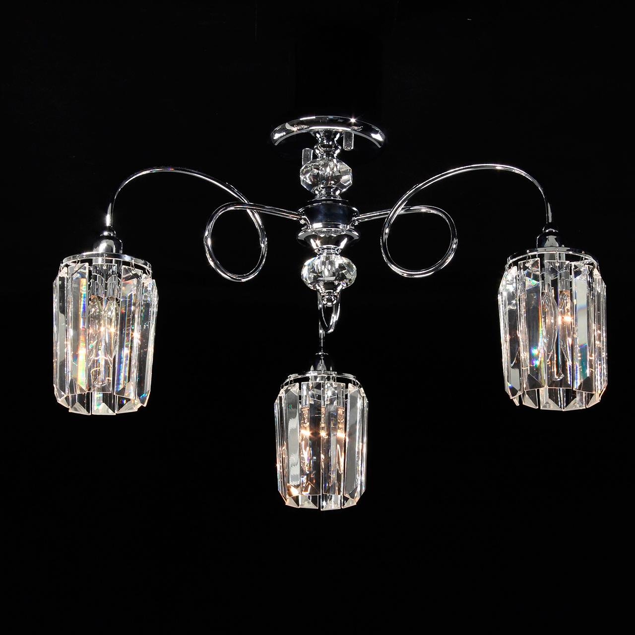 Потолочная люстра Citilux Синди CL330131 CITILUX СИНДИ ХРОМ 183105 Хром  - Вид №1