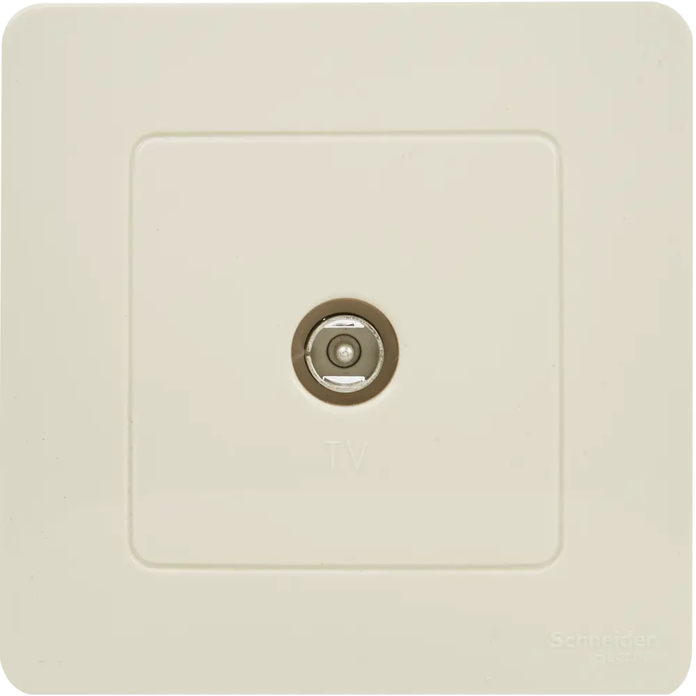 ТВ-розетка SYSTEME ELECTRIC Blanca для скрытого монтажа в бежевом цвете 84500025 Серия отсутствует STLM-0050663