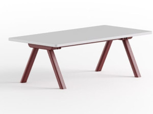 Прямоугольный журнальный столик из ламината