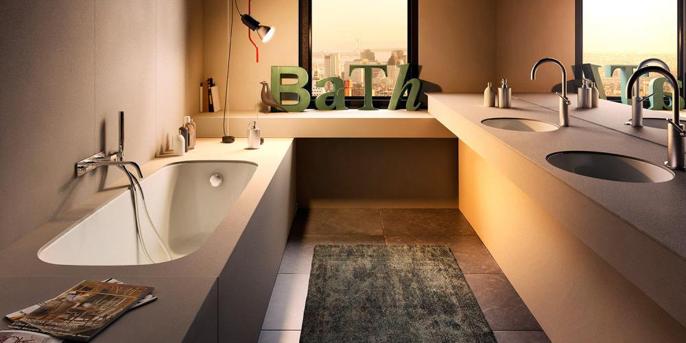 Встраиваемая ванна Dek 175x80 Glass1989 KB000A - Вид №1