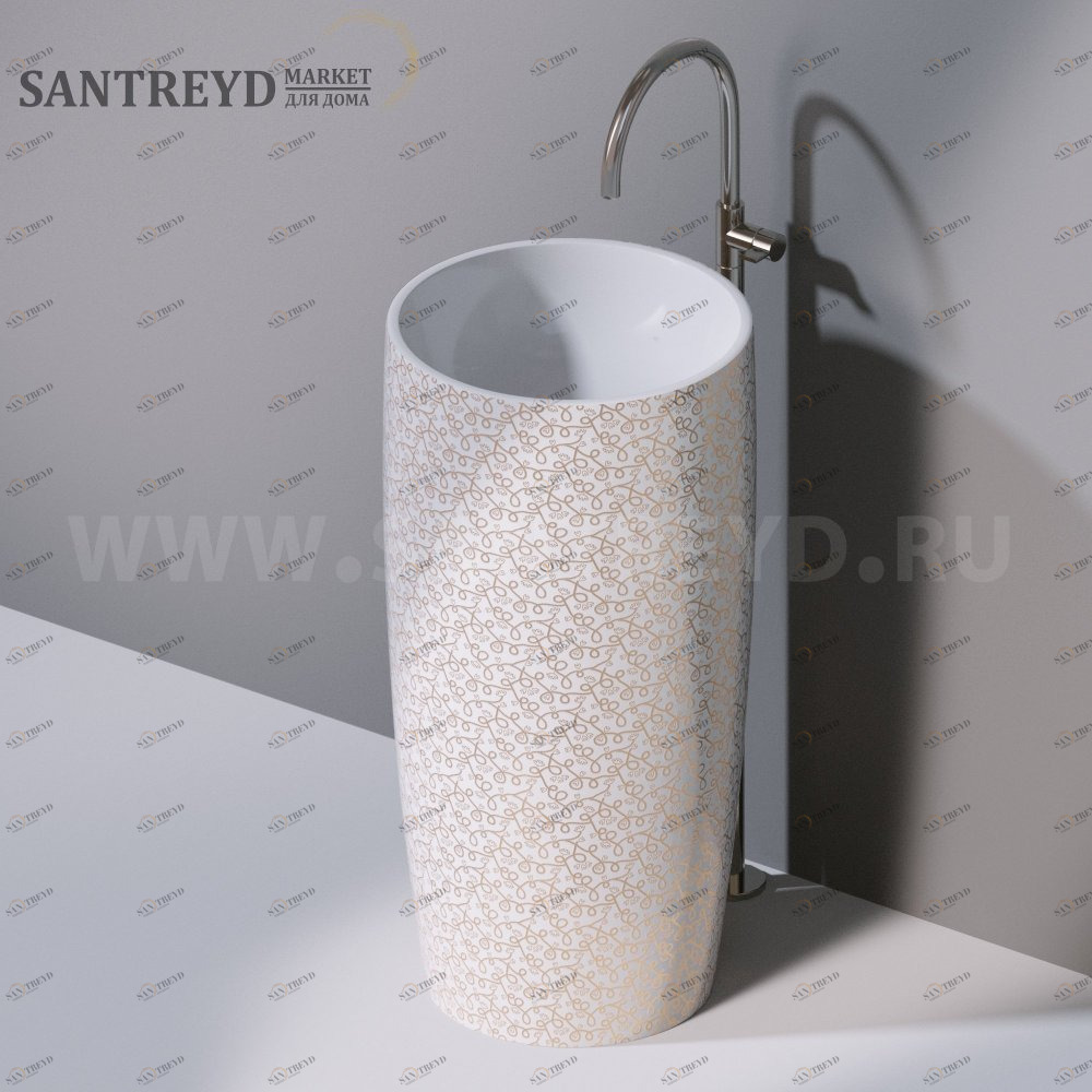 L103T0R0VT.400G Напольная раковина стоящая круглая A. e T. Italia PILLAR AeT ITALIA