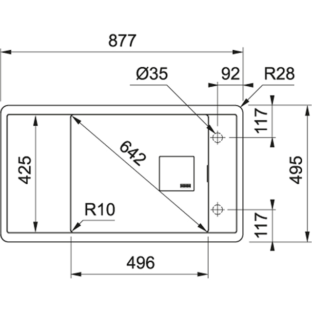 FSG 611 Мойка кухонная прямоугольная Franke  - Вид №1