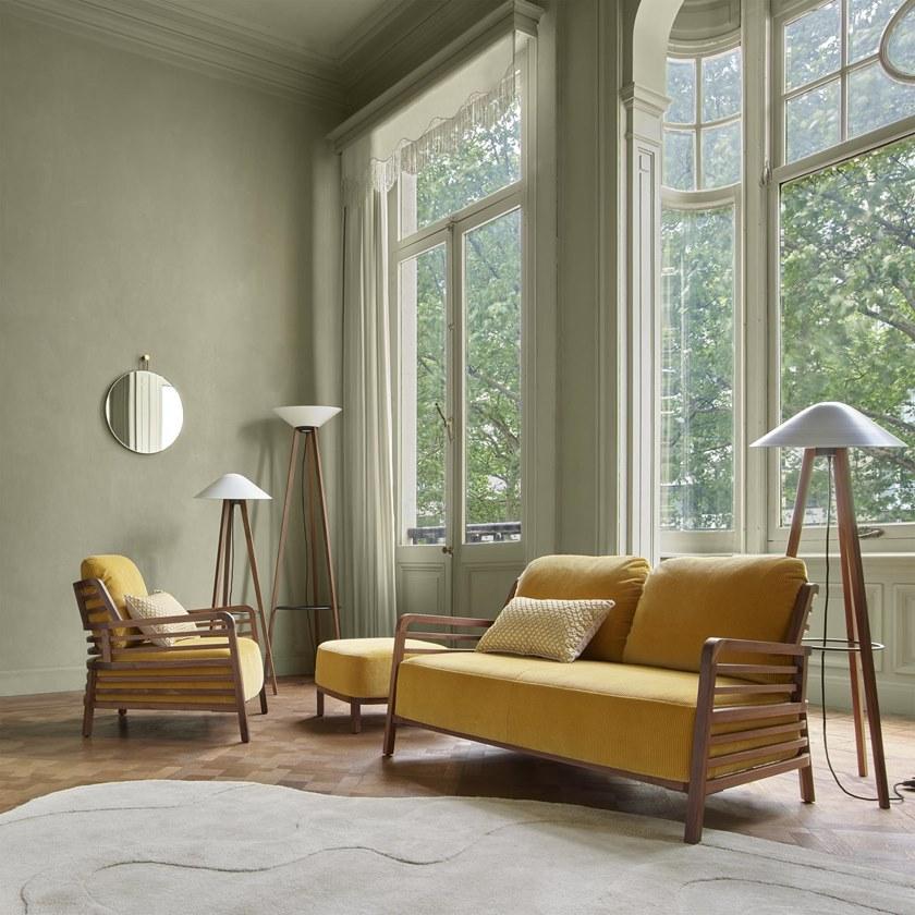 Ligne Roset Светодиодный торшер из стали и дерева Melusine 10073062-10073072 - Вид №1