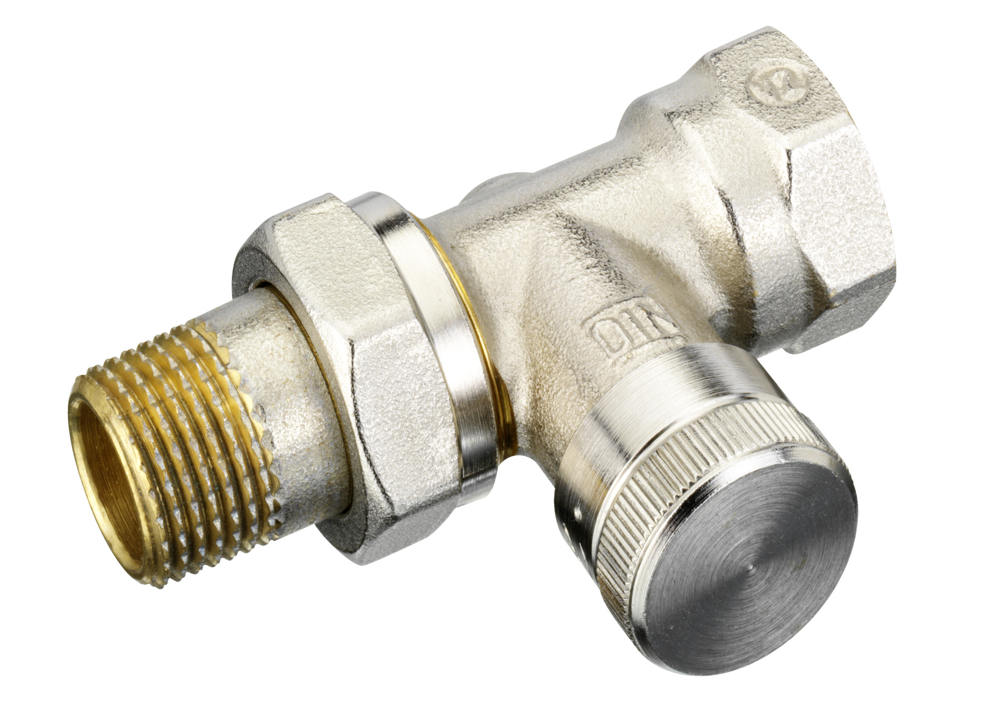 Danfoss Клапан RLV для бокового присоединения к радиатору RLV Клапан запорный Ду20, прямой 003L0146  - Вид №6