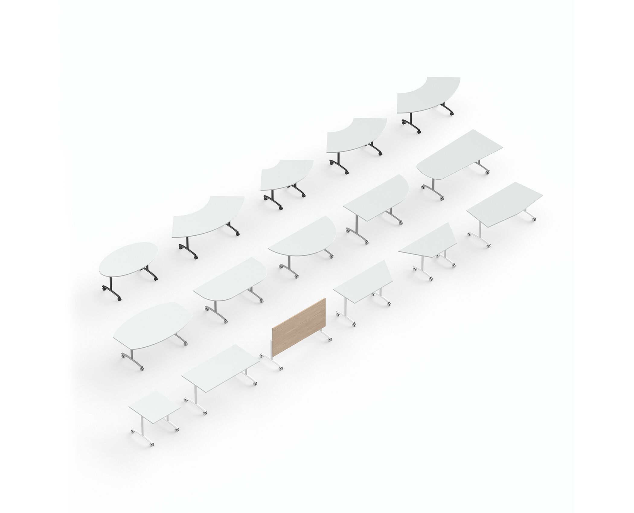 Стол для совещаний с откидным верхом с колесами IBEBI Архимед ARCH-00011013 - Вид №1