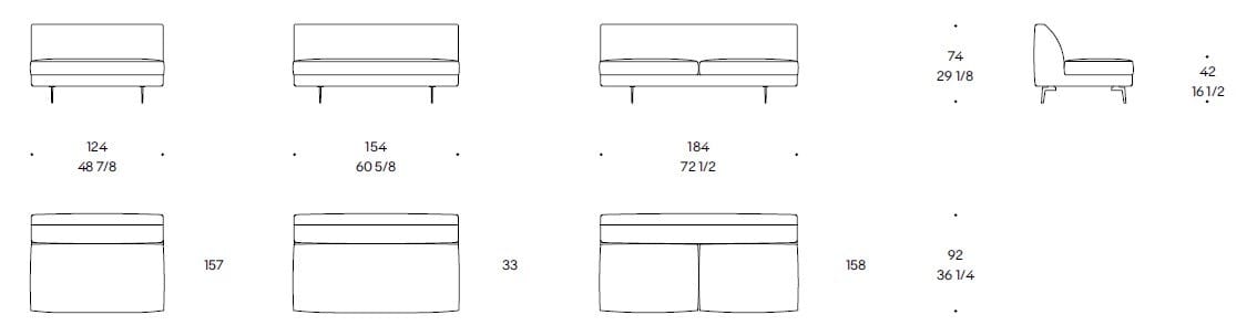 Тканевый диван с полуостровом Liu Jo Living Collection Warmover ARCH-00128510 - Вид №10