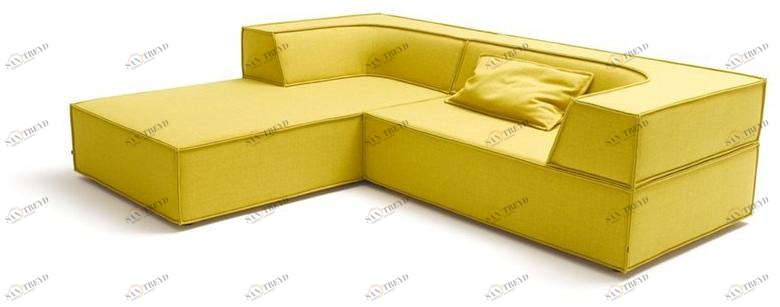 COR Диван из ткани с шезлонгом Trio sun-id-1481854