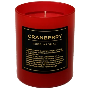 Свеча ароматическая Cranberry цвет красный 82625941 STLM-2028691