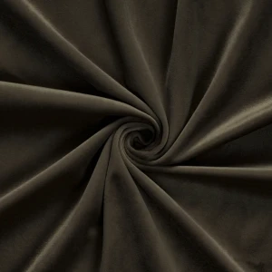 Ткань 1 м/п бархат 300 см цвет коричнево-серый