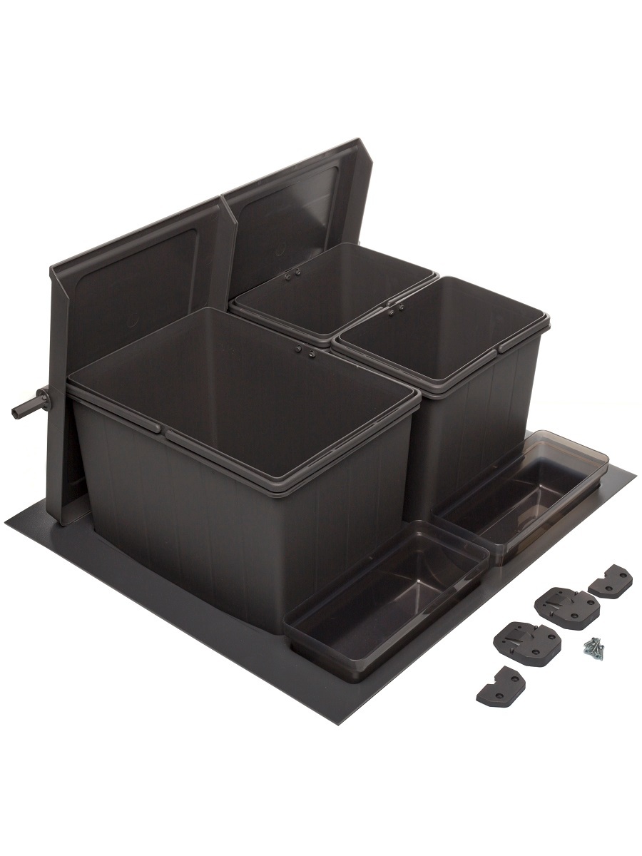 Система сортировки мусора Omega Top 600/24/3 Anthracite NAVAKO 10316 - Вид №2