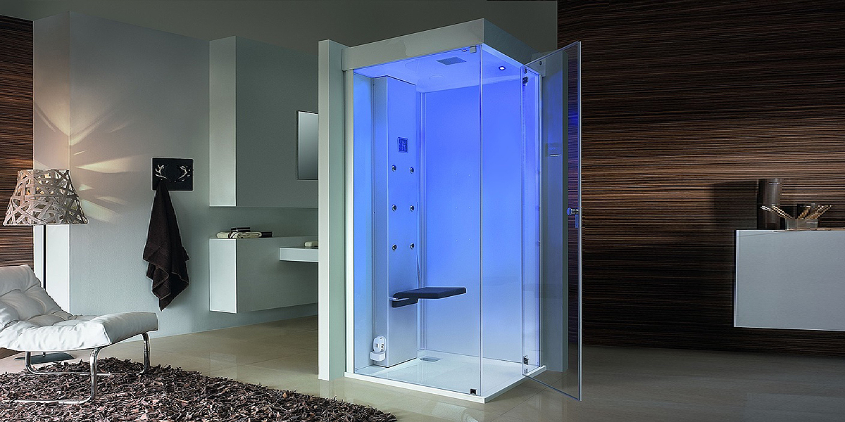 Паровая кабина SENSEEASE 100х100 см HOESCH SSQLB - Вид №1